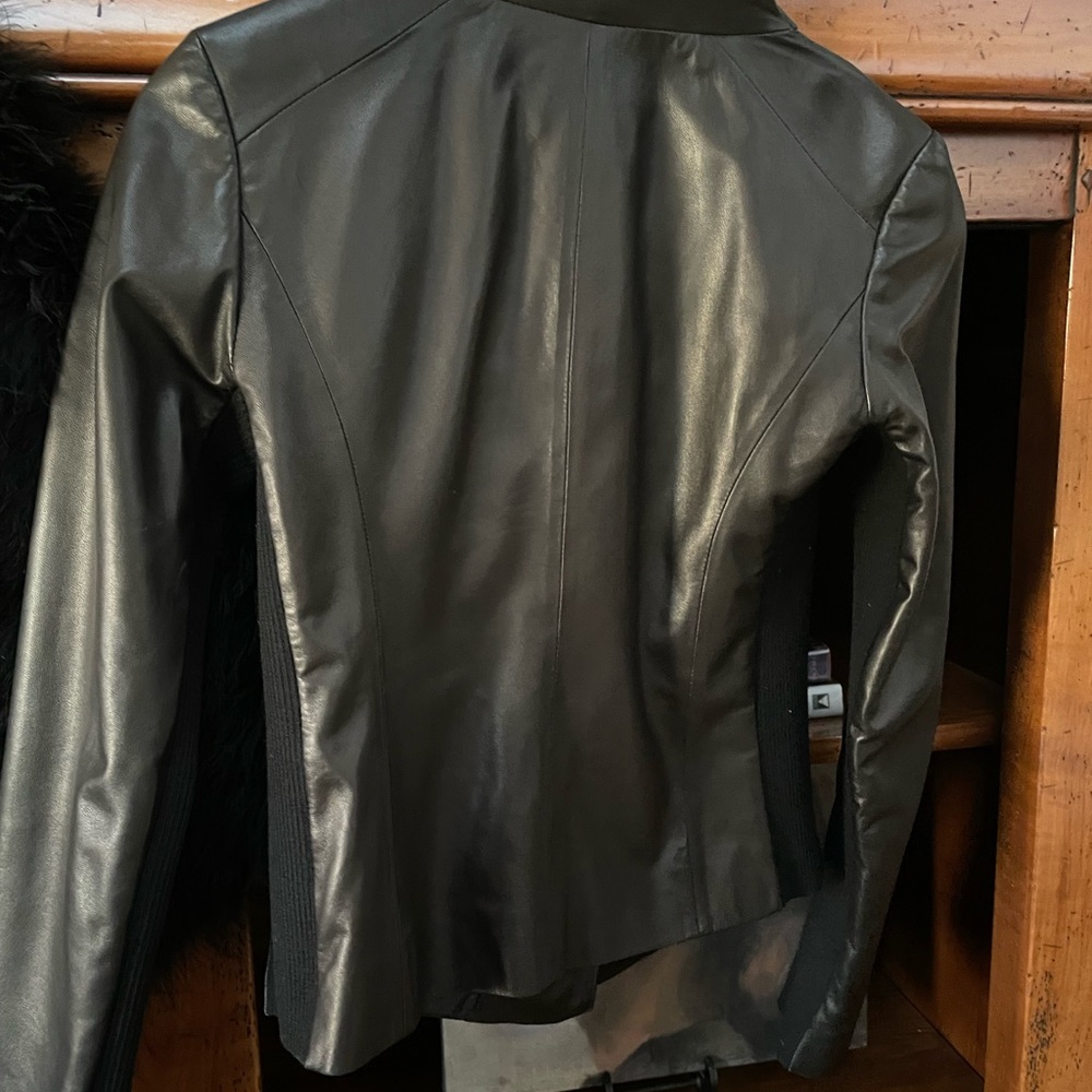 Nordstrom signature lamb skin leather jacket